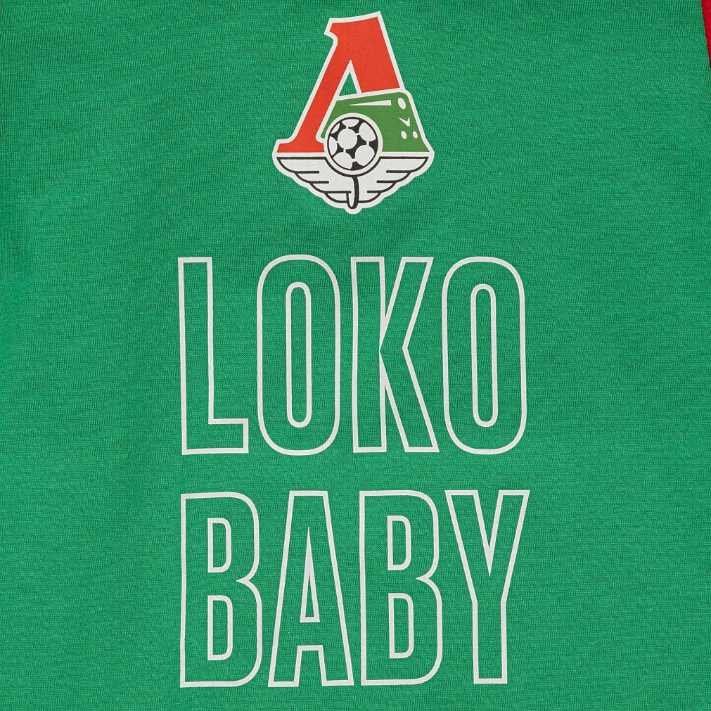 Боди Loko Baby зеленое с красным