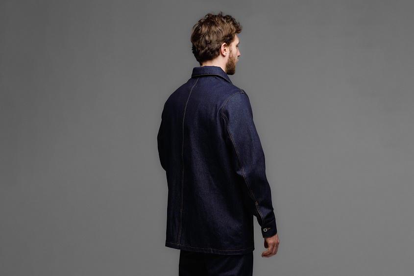 Куртка железнодорожного рабочего (тёмно-синяя) ЧРКЗВ x ПЛНБ (S)