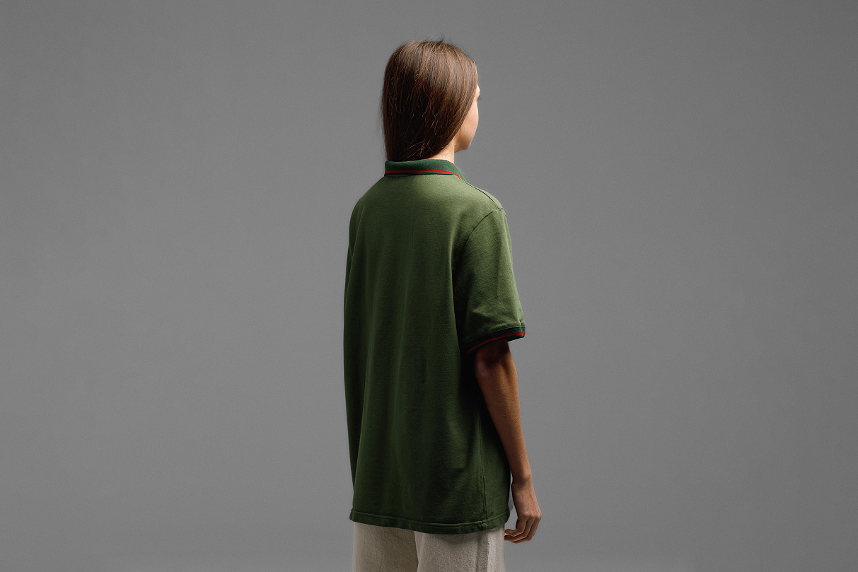 Рубашка -поло (тёмно -зелёная) ЧРКЗВ x ПЛНБ (S)