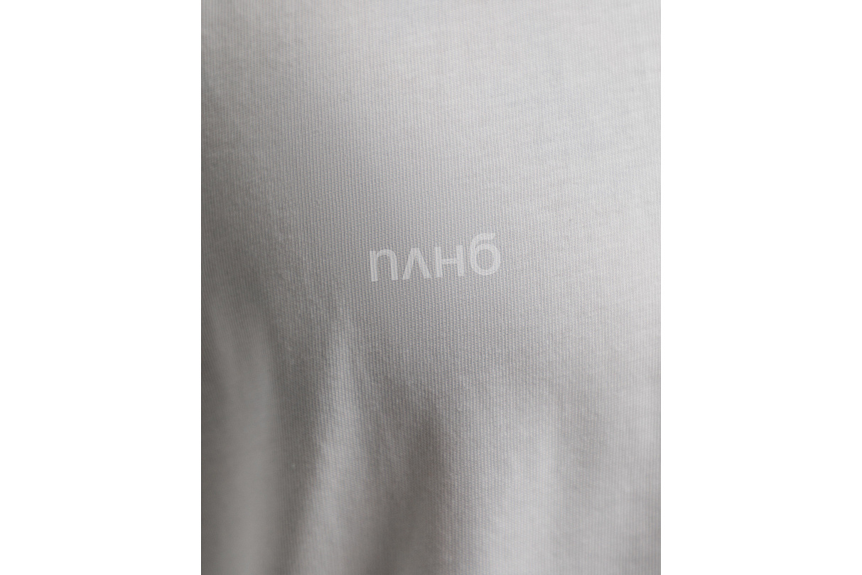 Футболка свободного кроя (белая) с эмблемой ЧРКЗВ x ПЛНБ (XS)