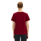 Футболка женская с каллиграфической надписью (бордовая) (XS)