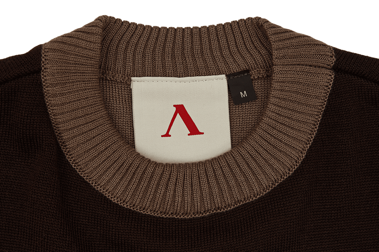 Свитер с флагом (коричневый) (2XL)