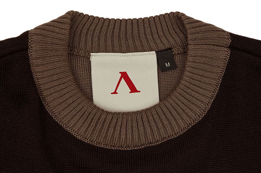 Свитер с флагом (коричневый) (2XL)