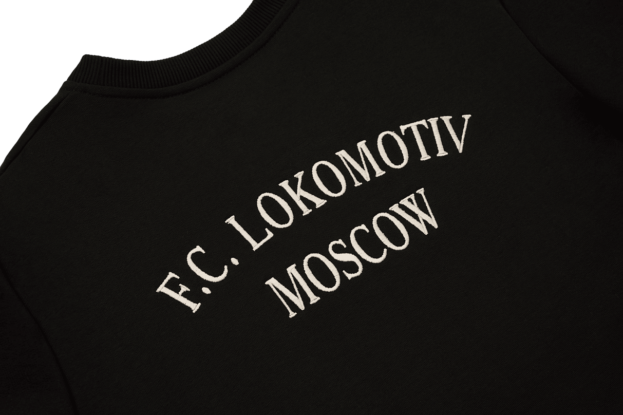Свитшот 2004 Черный с цветной эмблемой (M)