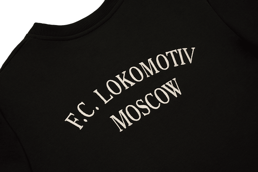 Свитшот 2004 Черный с цветной эмблемой (M)