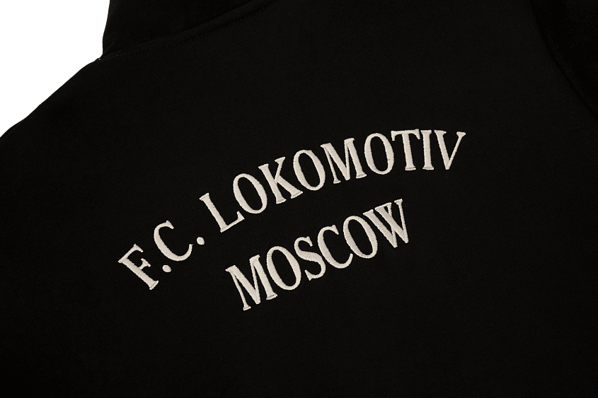 Кофта ¼ зип 2004 Черный с цветной эмблемой (XS)
