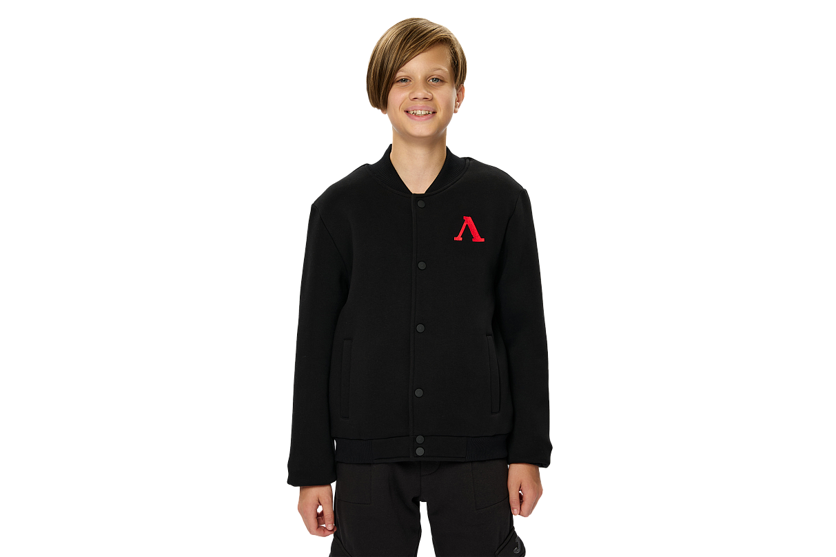 Бомбер FCLM base подростковый чёрный (134-140)