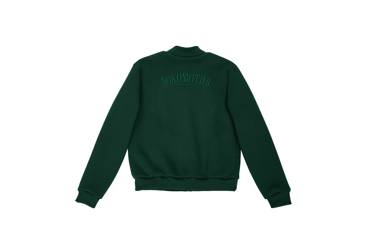 Бомбер FCLM base подростковый зелёный (134-140)