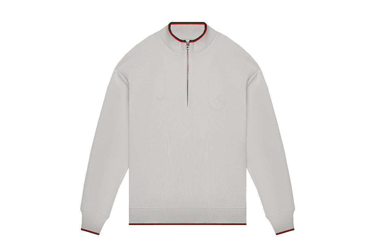 Кофта 1/4 зип (слоновая кость) ЧРКЗВ x ПЛНБ (S)