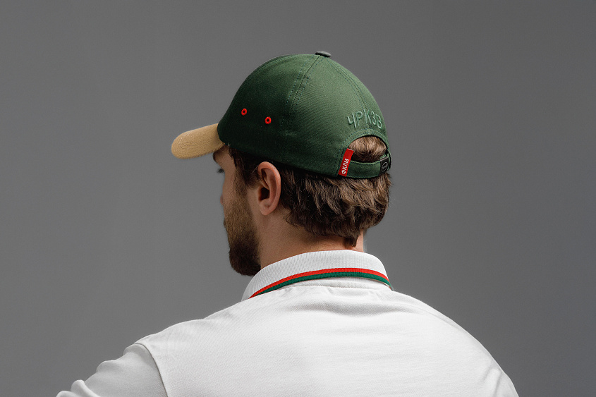 Кепка пятиклинка (зелёная с коричневым козырьком) ЧРКЗВ х ПЛНБ