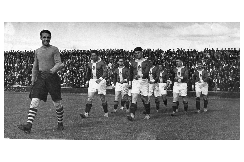 Ретро футболка игровая ДСО «Локомотив» 1936, длинный рукав (XS)