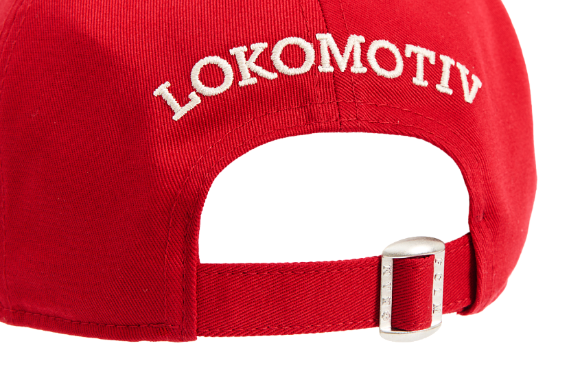 Бейсболка с треугольным логотипом (красная)