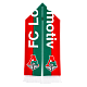 Шарф FC Lokomotv Russian Railways 2004-2024 красно-зелено-белый горизонтальная полоса
