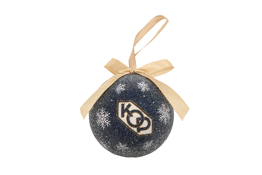 Набор из 6-и пластиковых елочных шаров Локомотив «Ретро» (с обсыпкой имитирующей снег)