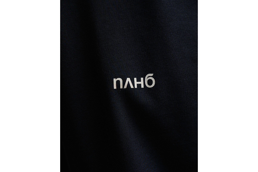 Футболка свободного кроя (тёмно-синяя) с эмблемой ЧРКЗВ x ПЛНБ (XS)