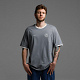 Футболка свободного кроя (серая) с эмблемой ЧРКЗВ x ПЛНБ (XS)