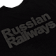 Футболка 2004 Черная монохром (M)