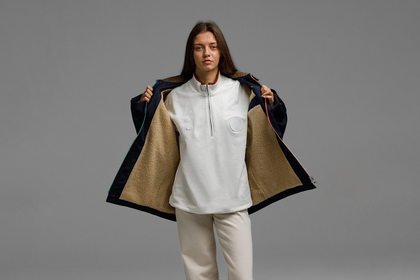 Утеплённая куртка (тёмно - синяя) ЧРКЗВ x ПЛНБ (S)