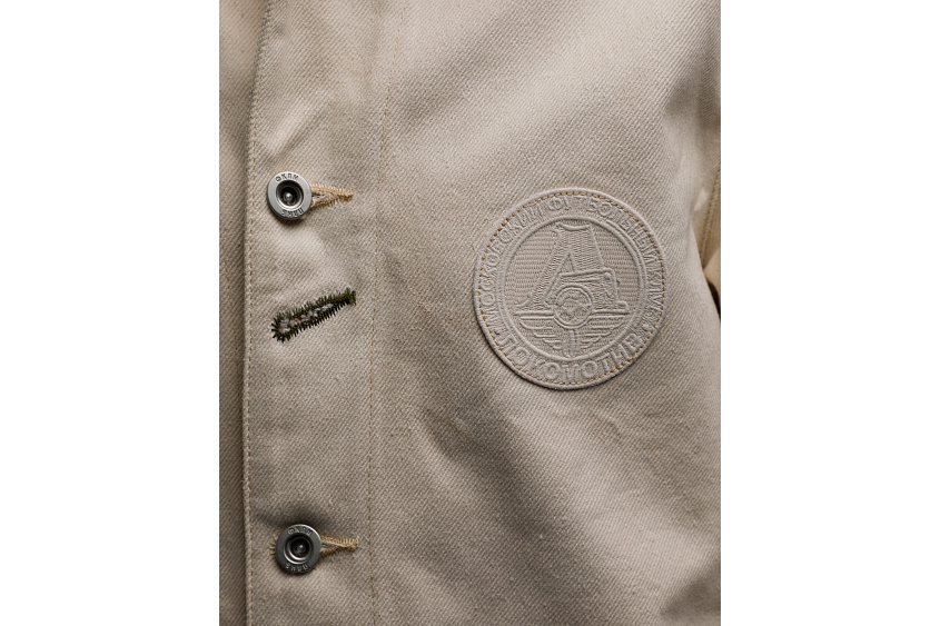 Куртка железнодорожного рабочего (слоновая кость) ЧРКЗВ x ПЛНБ (S)