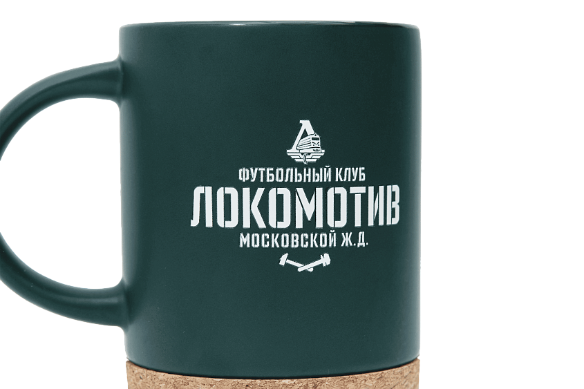 Кружка керамическая с пробковым дном для болельщика
