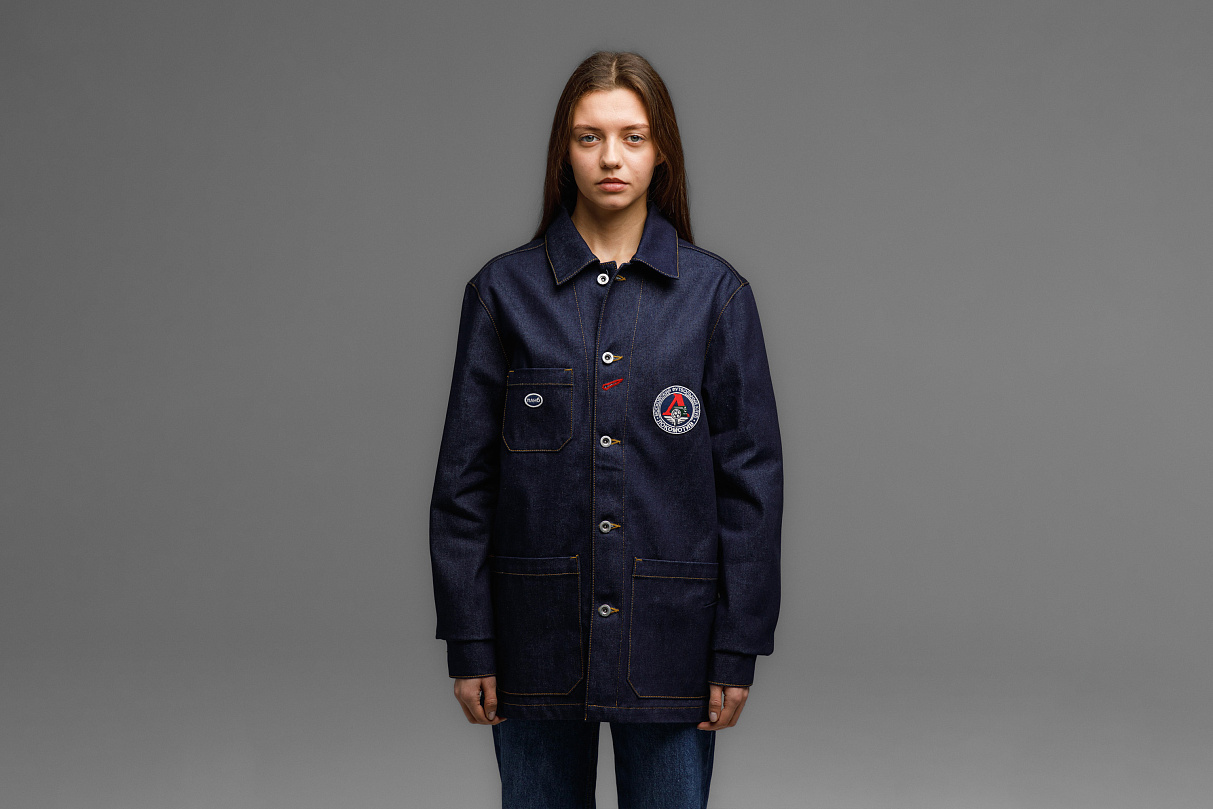 Куртка железнодорожного рабочего (тёмно-синяя) ЧРКЗВ x ПЛНБ (S)