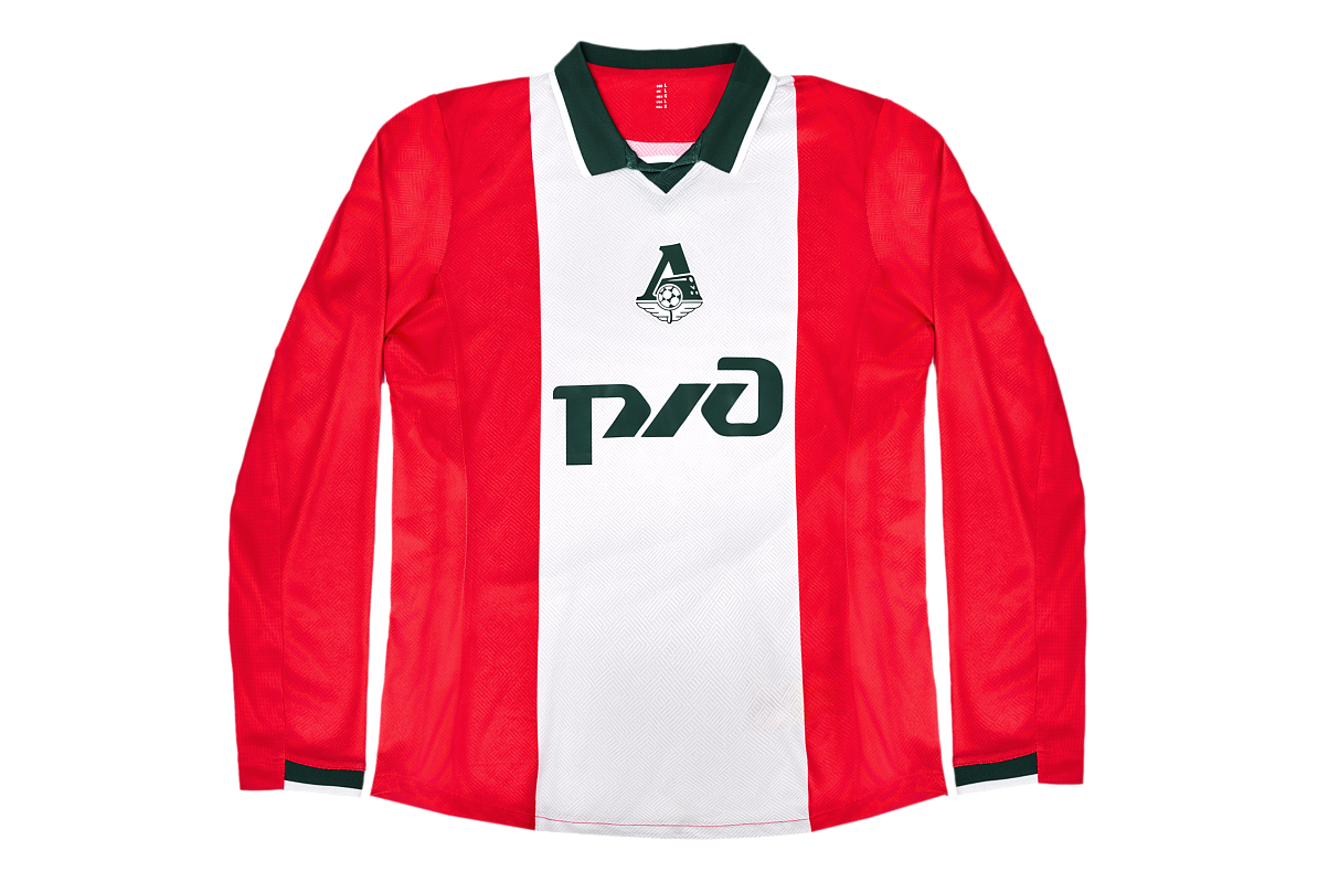 Футболка игровая, длинный рукав (красно/белая, 100% полиэстер) (6XS)