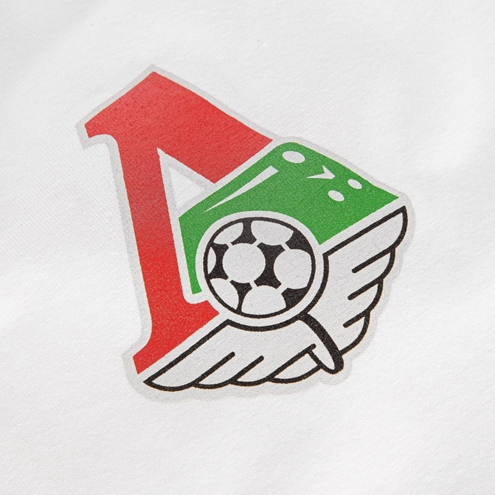 Футболка классическая FCLM белая лого цветной