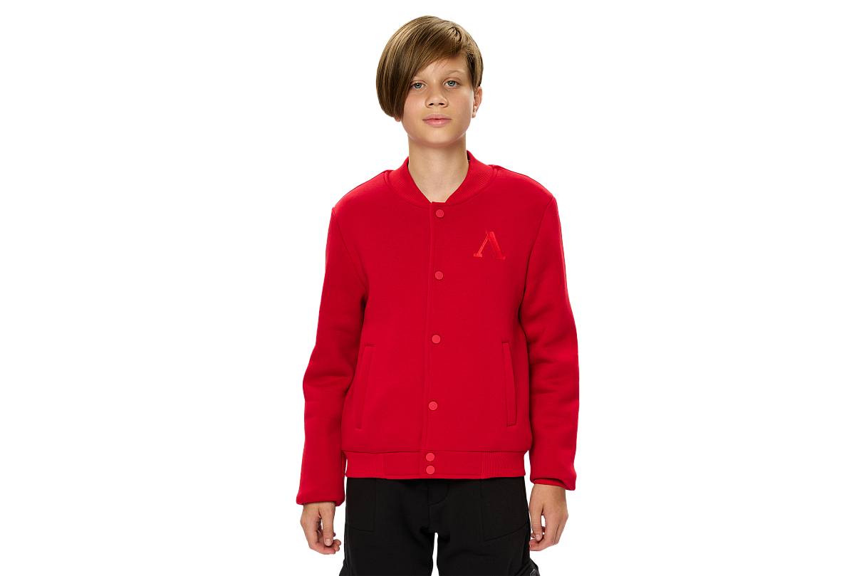 Бомбер FCLM base подростковый красный (134-140)