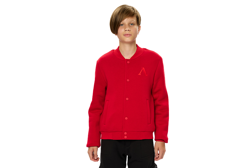 Бомбер FCLM base подростковый красный (134-140)