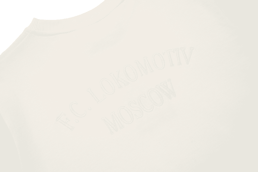 Свитшот 2004 Белый с цветной эмблемой (M)