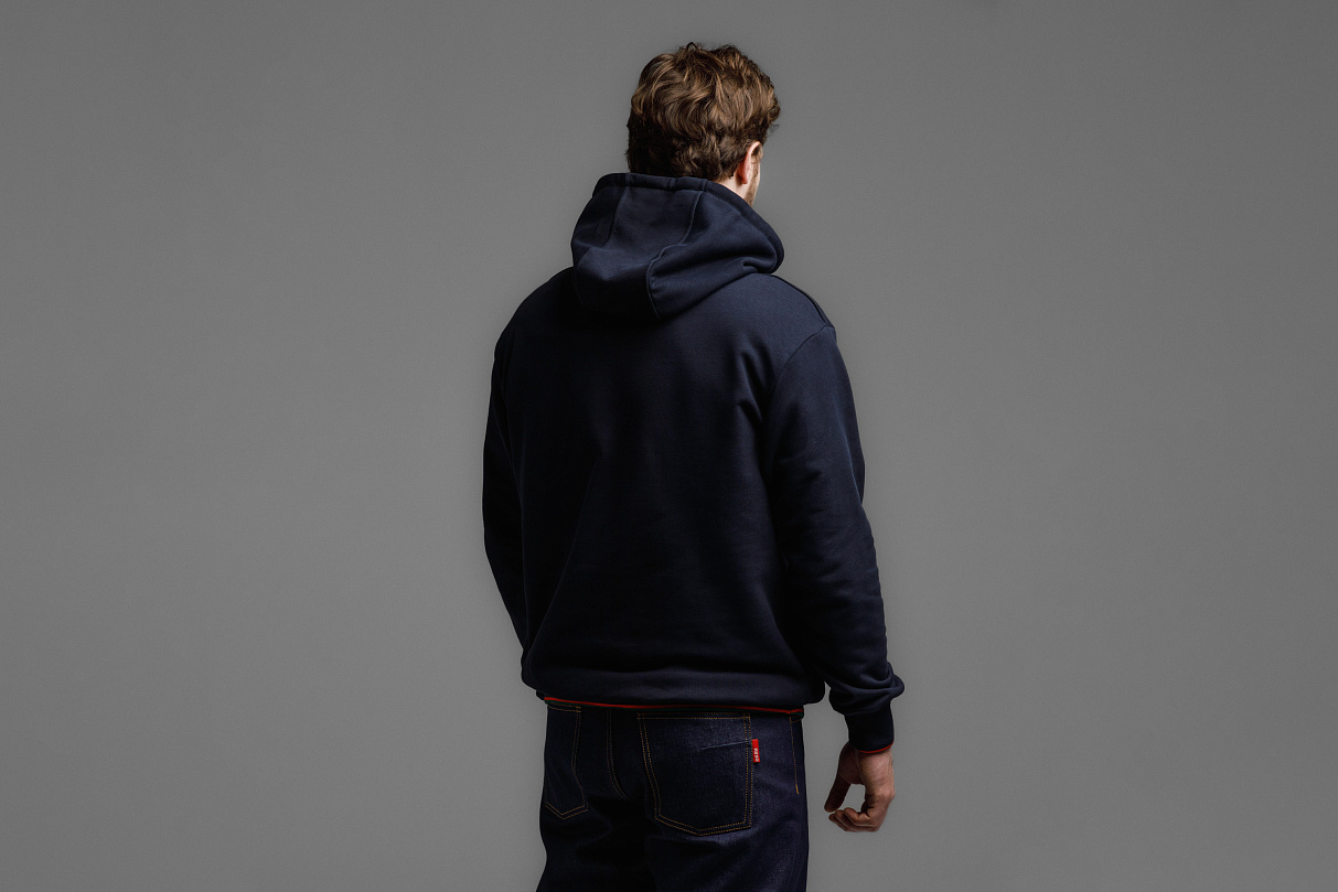 Худи (тёмно - синий) ЧРКЗВ x ПЛНБ (S)