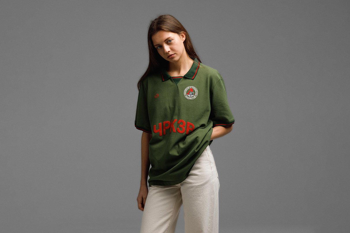 Рубашка -поло (тёмно -зелёная) ЧРКЗВ x ПЛНБ (S)