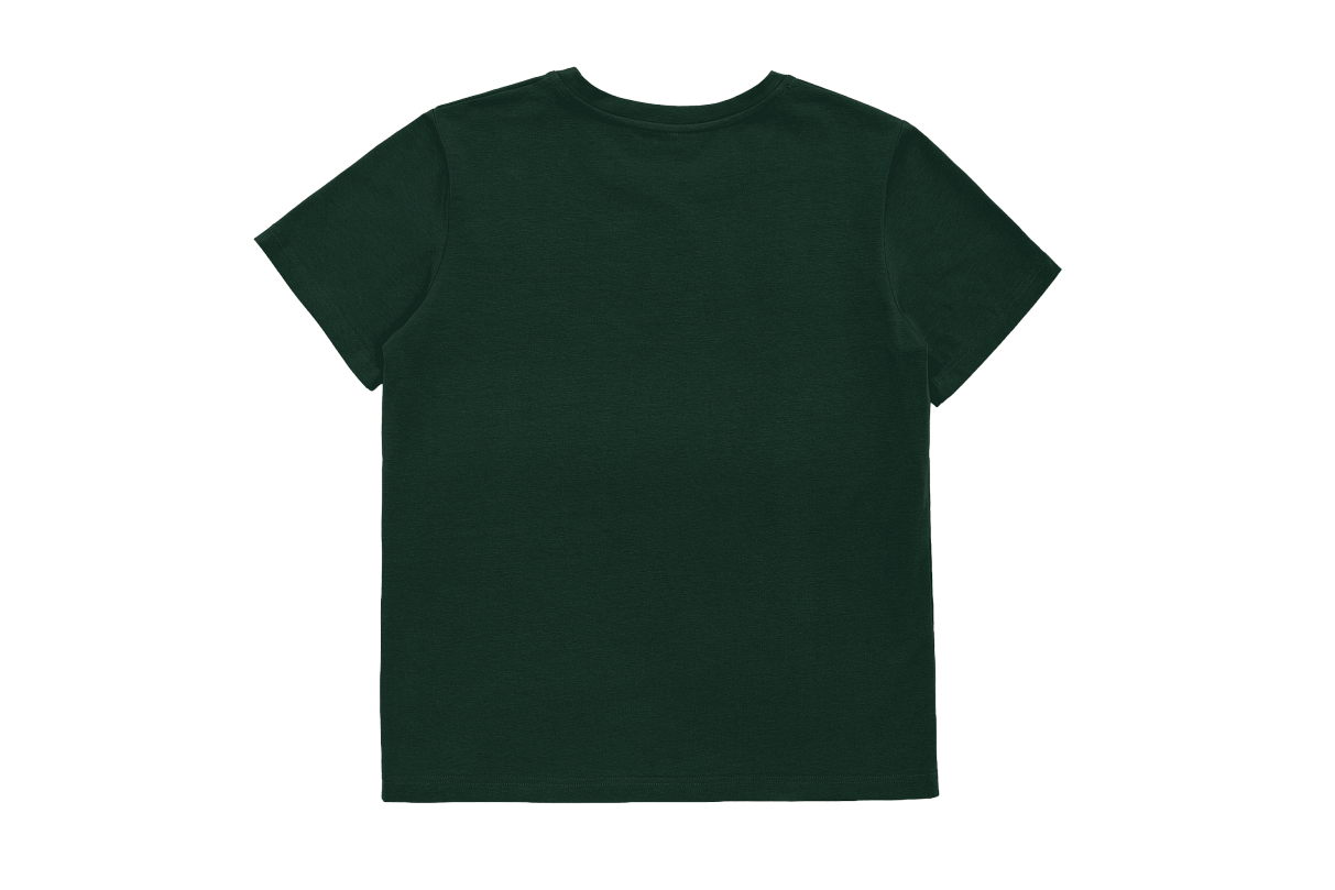 Футболка женская с аббревиатурой (изумрудная) (XS)