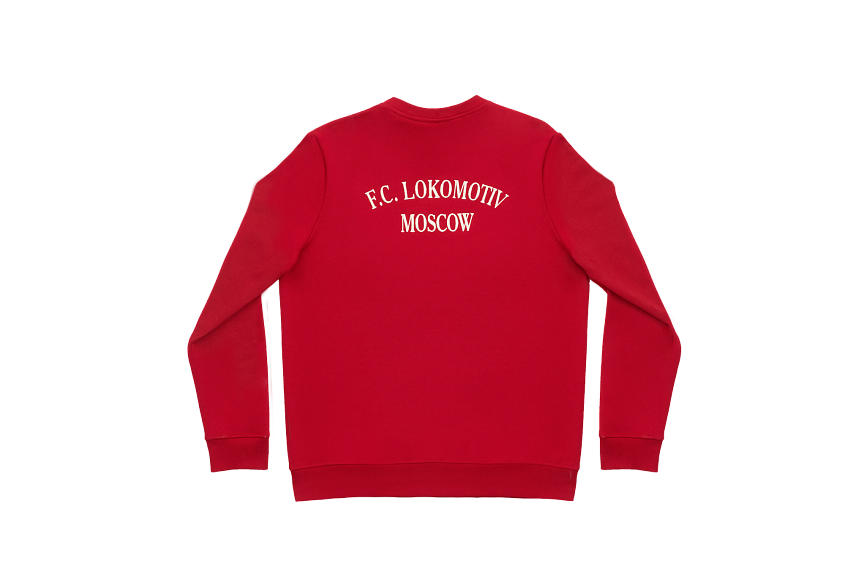Свитшот 2004 Красный с цветной эмблемой (M)