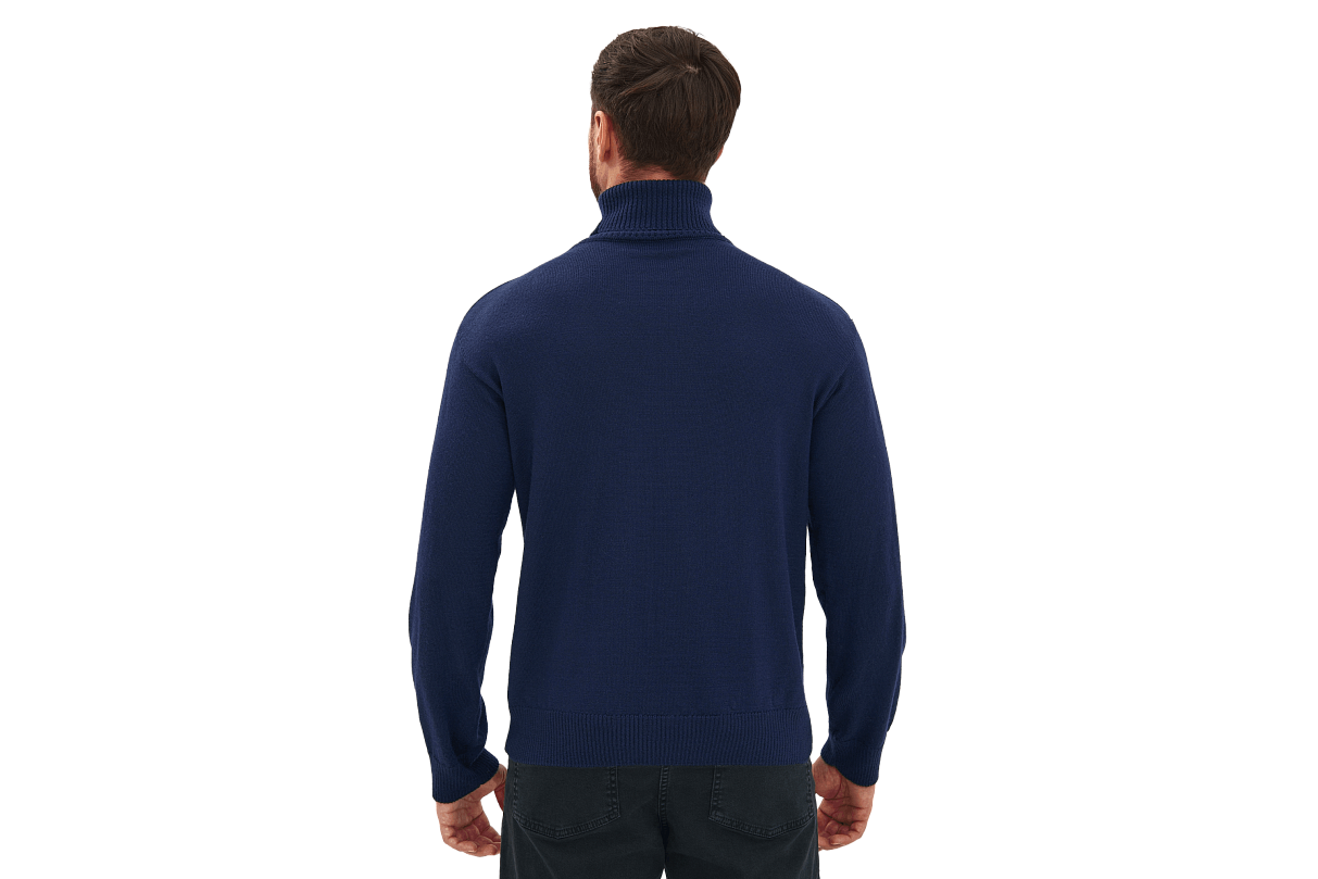 Свитер с высоким горлом КОР (синий) (S)