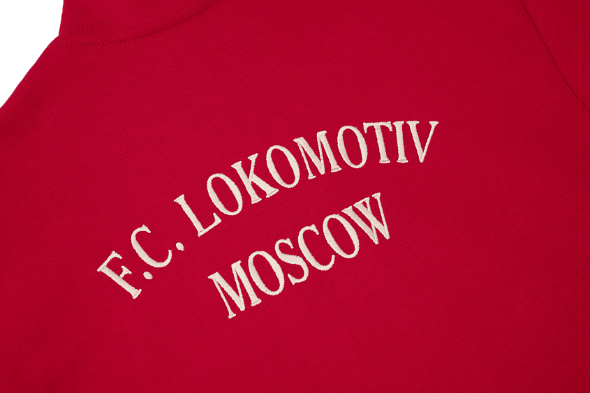 Кофта ¼ зип 2004 Красный с цветной эмблемой (XS)