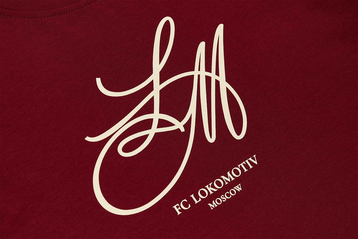 Футболка женская с аббревиатурой (бордовая) (XS)