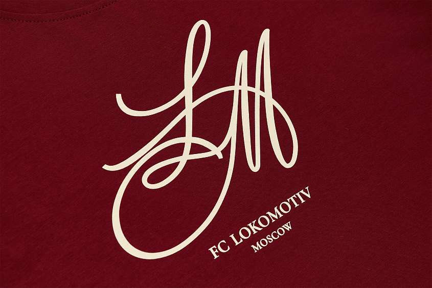 Футболка женская с аббревиатурой (бордовая) (XS)