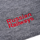 Шапка светло-серая. Вышивка цветная. Lokomotiv, RR.