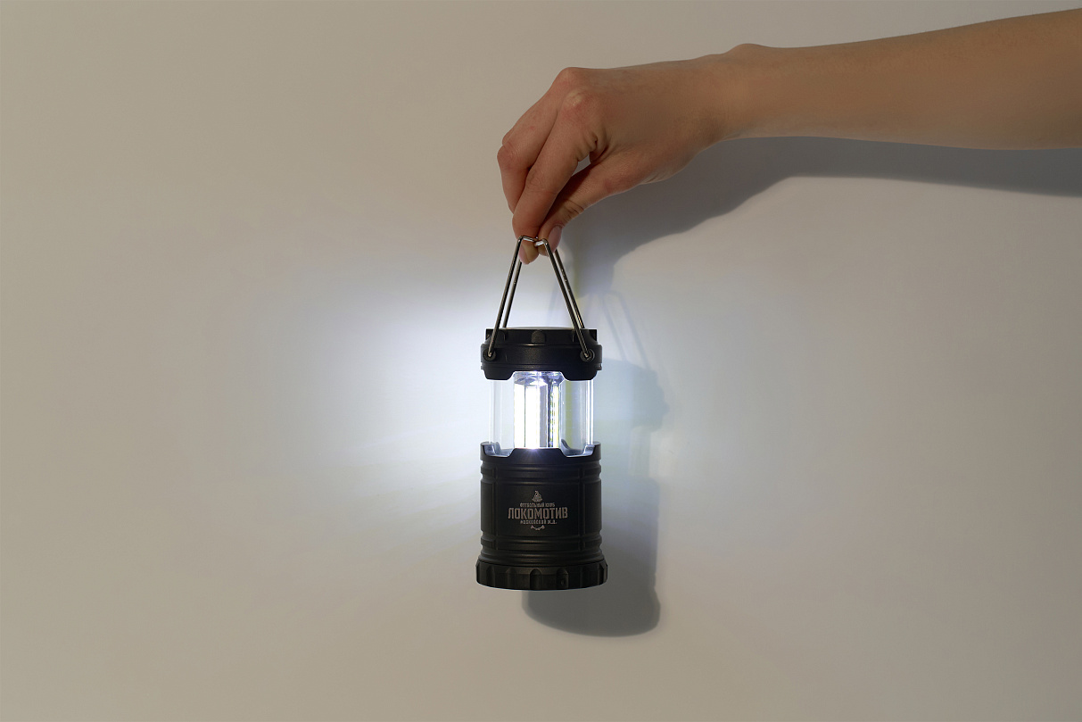 Фонарь пластиковый кемпинговый (черный)