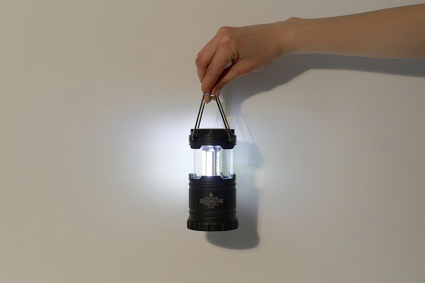 Фонарь пластиковый кемпинговый (черный)