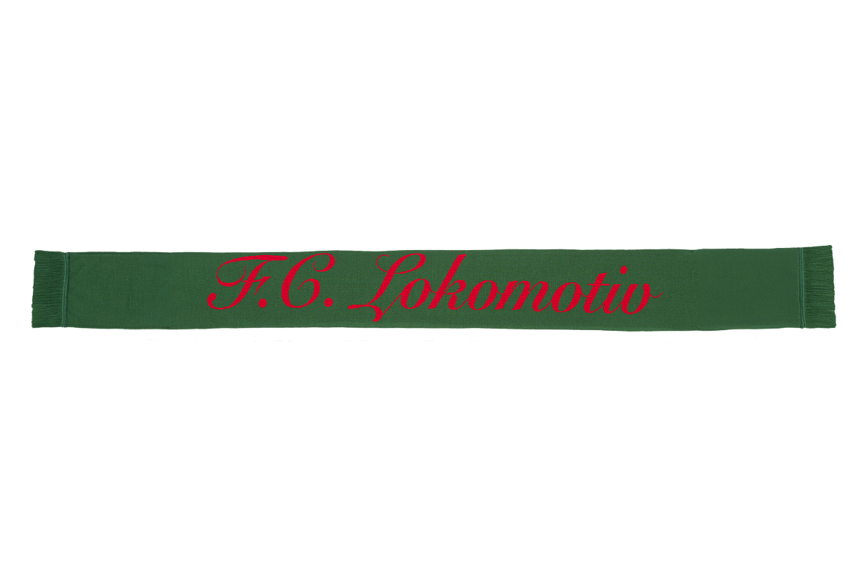 Шарф FC Lokomotv Red-Green тёмно-зелёно-красный