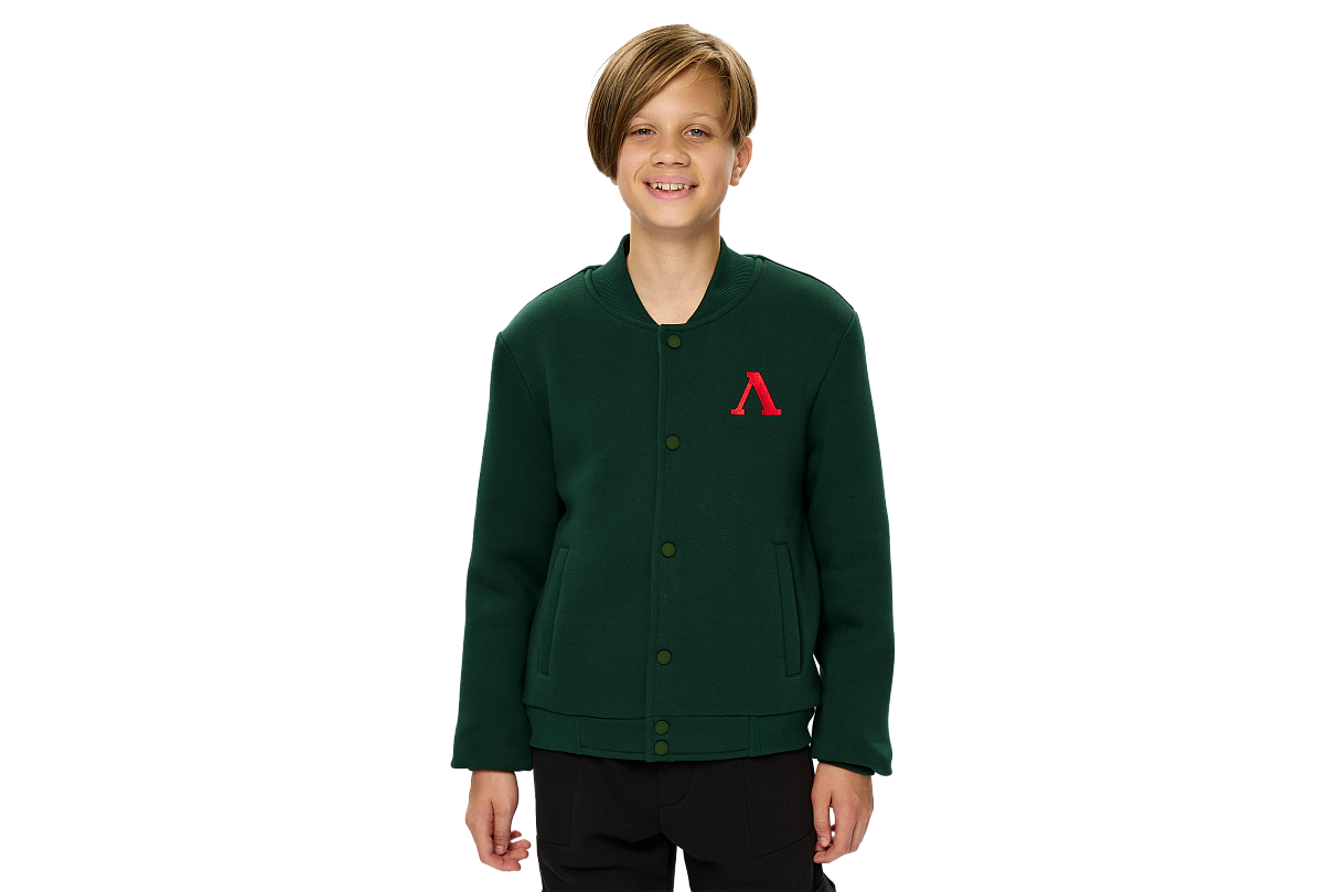 Бомбер FCLM base подростковый зелёный (134-140)