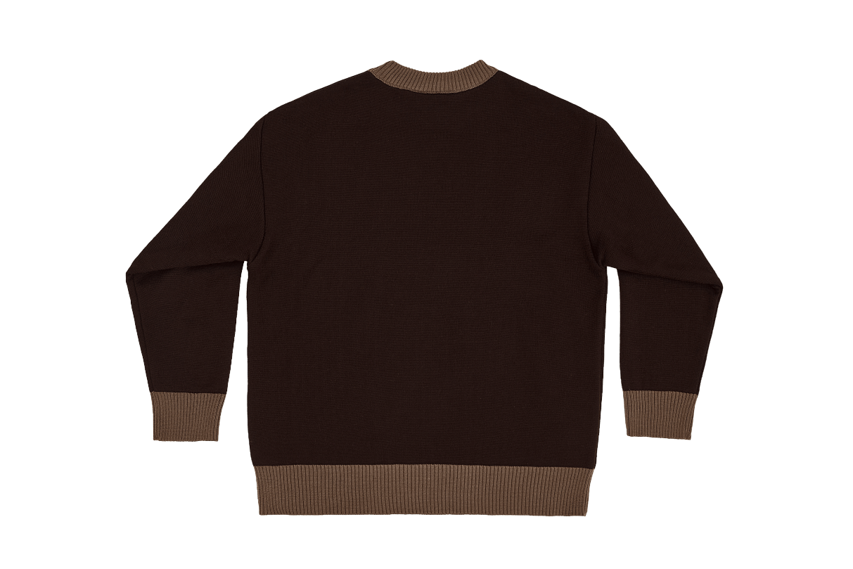 Свитер с флагом (коричневый) (2XL)