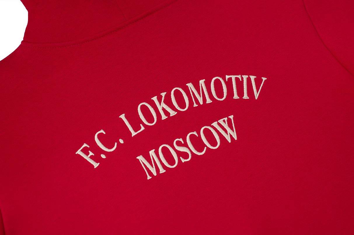 Худи 2004 Красный с цветной эмблемой (S)