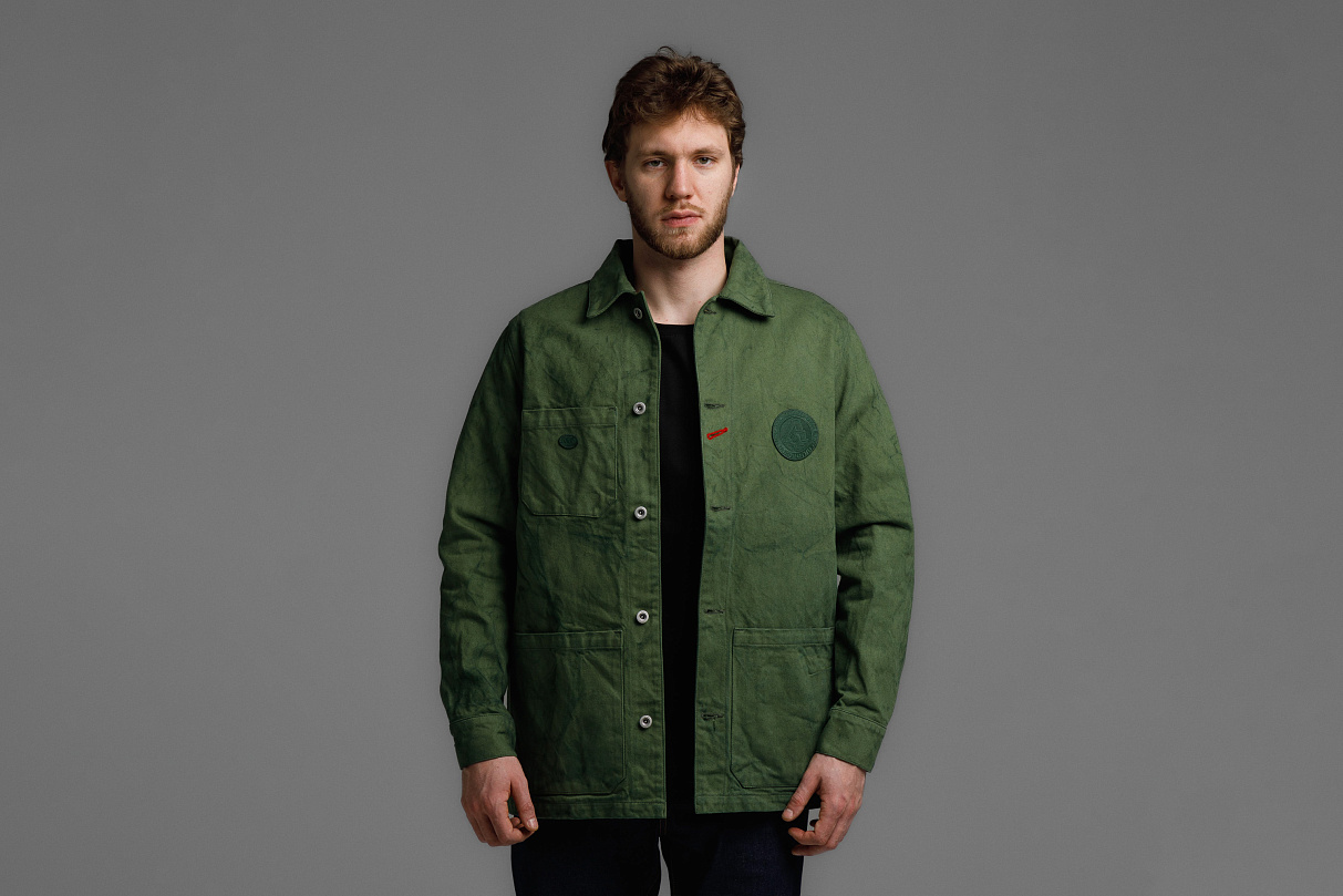 Куртка железнодорожного рабочего (зелёная) ЧРКЗВ x ПЛНБ (S)