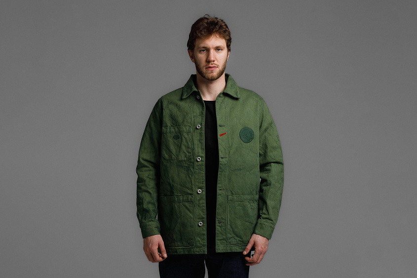 Куртка железнодорожного рабочего (зелёная) ЧРКЗВ x ПЛНБ (S)