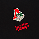 Лонгслив 2004 Черный с цветной эмблемой (XS)
