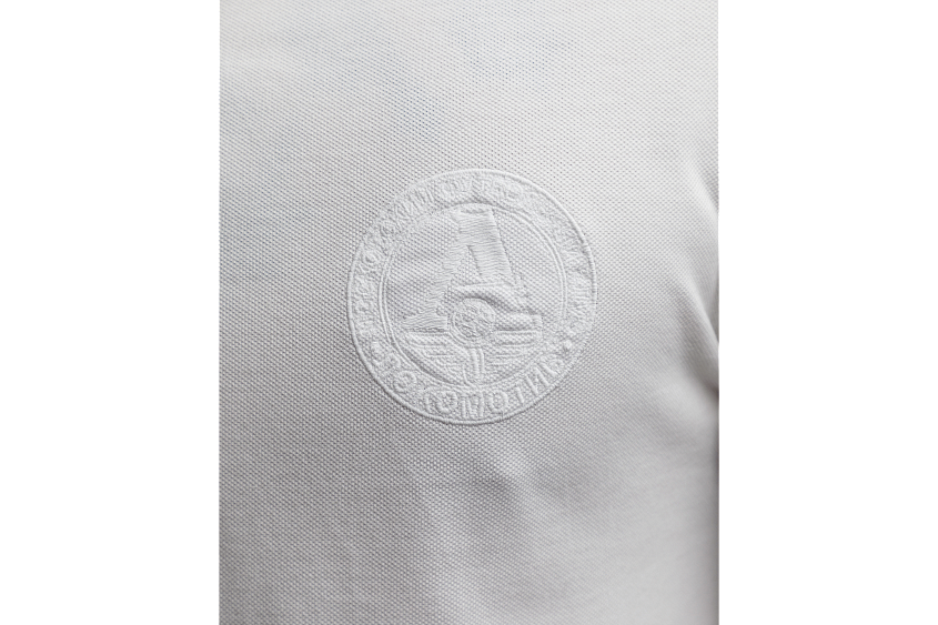 Рубашка -поло (слоновая кость) с эмблемой ЧРКЗВ x ПЛНБ (S)