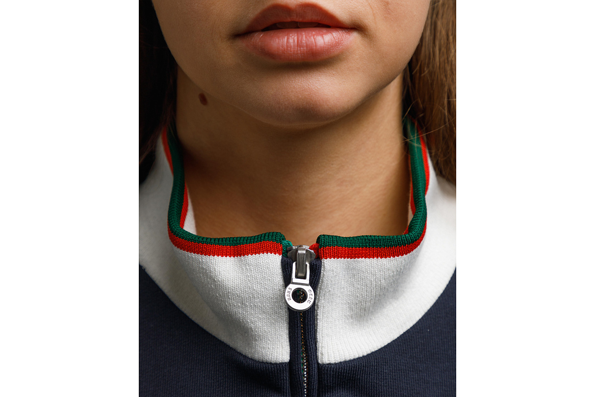 Кофта 1/4 зип (тёмно-синий) ЧРКЗВ x ПЛНБ (S)